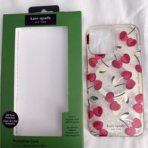 Kate Spade Cherry Design iPhone 16 Pro Max Case with MagSafe